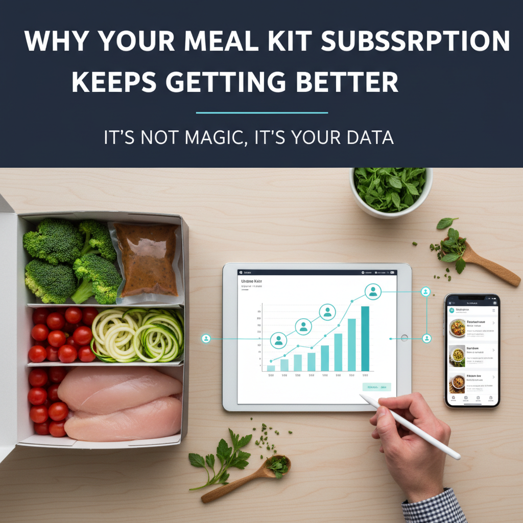 Meal kit subscription personalization algorithm visualized