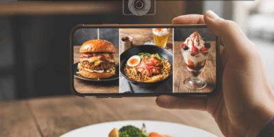 Professional blog header image for article titled: Your Food Photos Are Making You Hungrier Than the