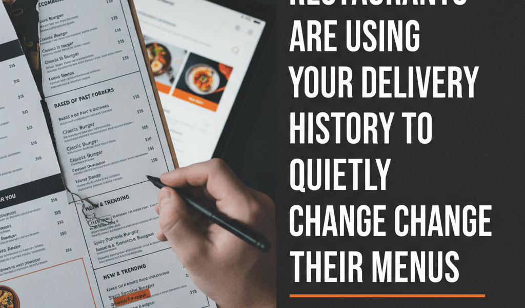 Professional blog header image for article titled: How Restaurants Are Using Your Delivery History t