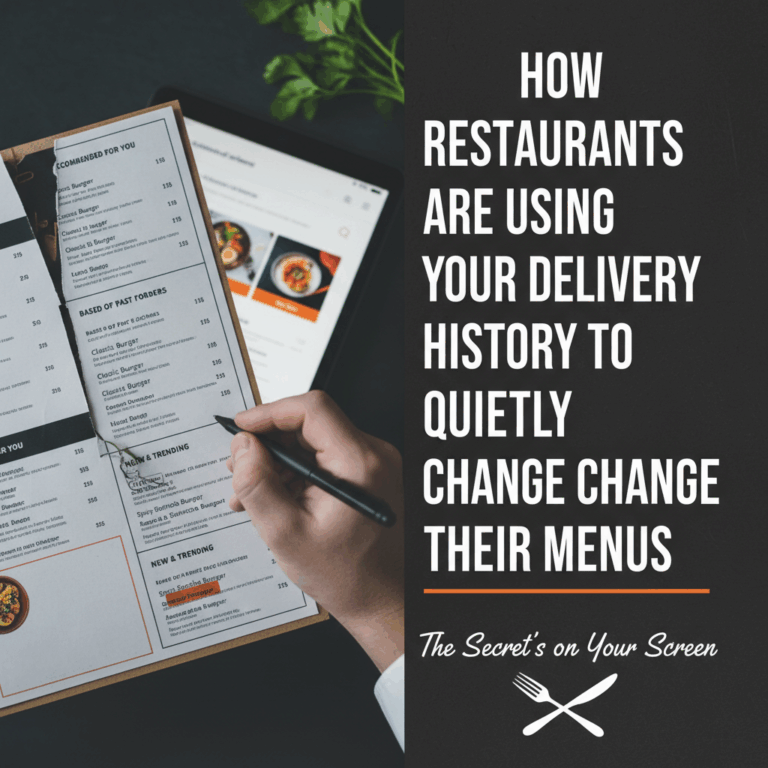 Professional blog header image for article titled: How Restaurants Are Using Your Delivery History t