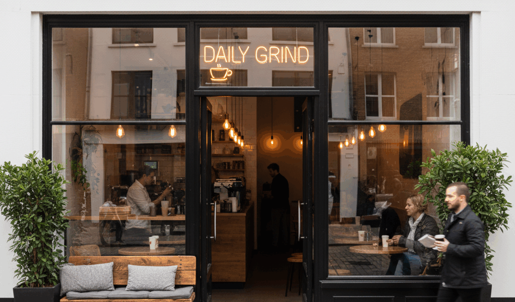 Professional blog header image for article titled: Tried the New Coffee Shop. High quality, relevant