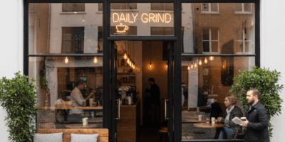 Professional blog header image for article titled: Tried the New Coffee Shop. High quality, relevant