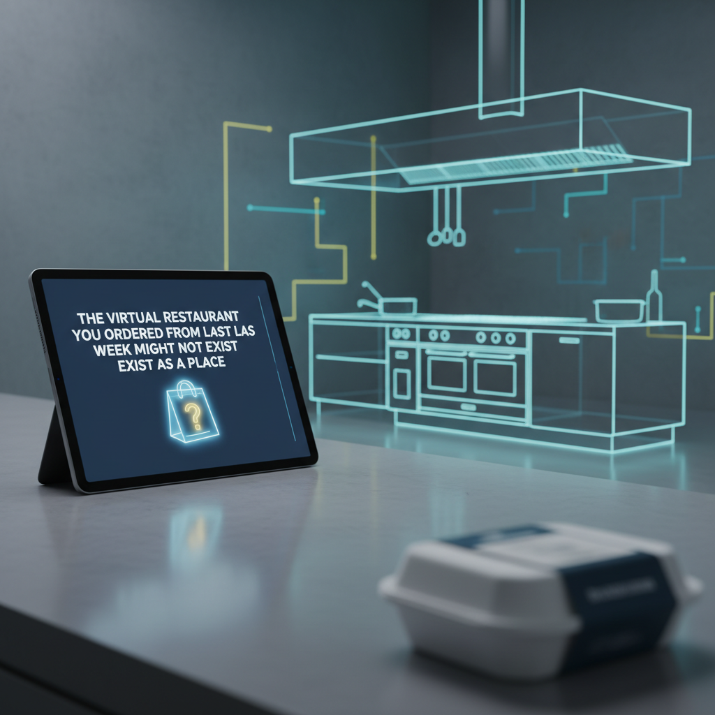 Virtual ghost kitchen delivery brand concept