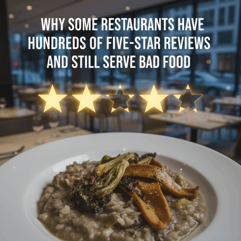 Professional blog header image for article titled: Why Some Restaurants Have Hundreds of Five-Star R