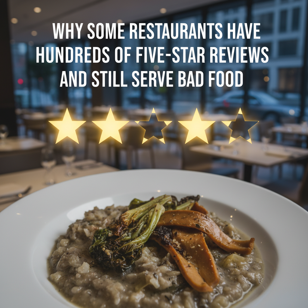 Why Some Restaurants Have Hundreds of Five-Star Reviews and Still Serve Bad Food
