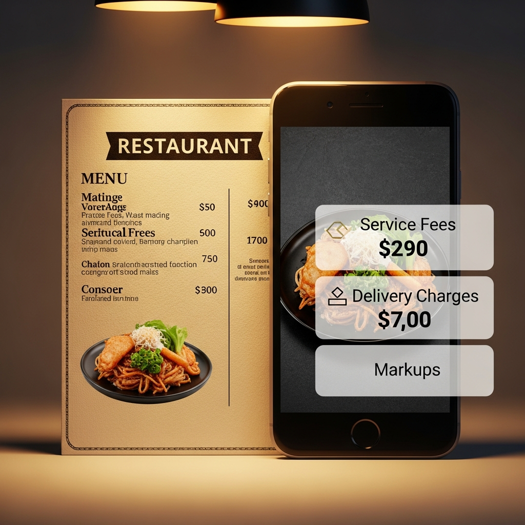 Why Grubhub Charges More Than the Menu Price