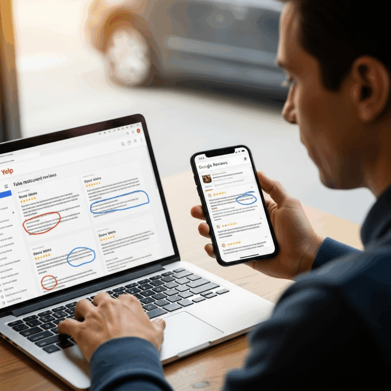 Professional photograph related to: How to Spot Fake Restaurant Reviews on Google and Yelp. High qua